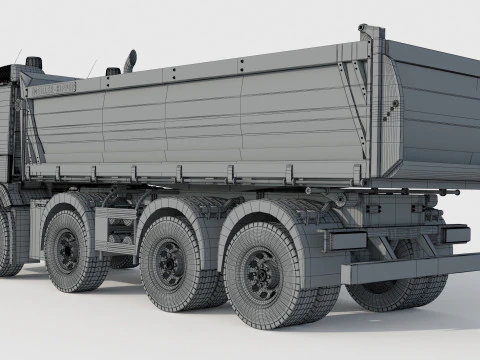 Volvo FMX 500 Billencs Dump Truck 3D Model