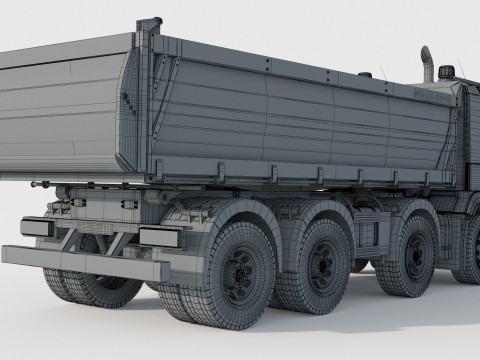 Volvo FMX 500 Billencs Dump Truck 3D Model
