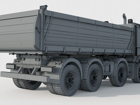 Volvo FMX 500 Billencs Dump Truck 3D Model