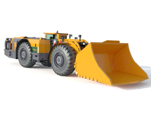 Spesifikasi Teknis Scooptram ST14 Model 3D