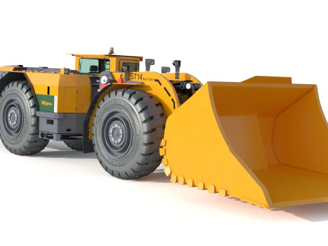 Especifica&ccedil;&atilde;o T&eacute;cnica Scooptram ST14 Modelo 3D