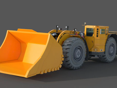 Especifica&ccedil;&atilde;o T&eacute;cnica Scooptram ST14 Modelo 3D