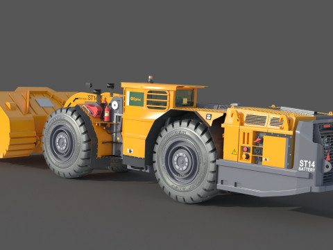Scooptram ST14 Technical Specification 3D Model