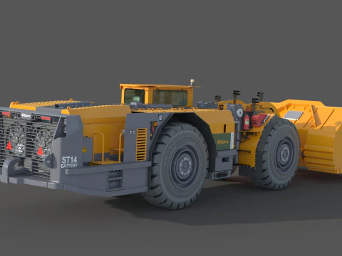 Especifica&ccedil;&atilde;o T&eacute;cnica Scooptram ST14 Modelo 3D