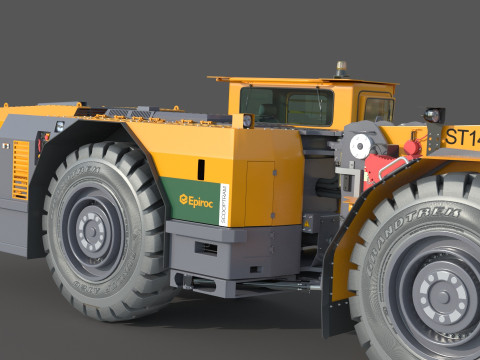 Scooptram ST14 Technical Specification 3D Model