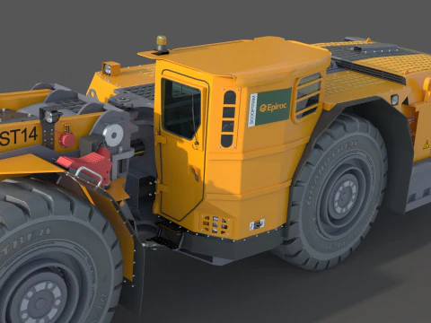 Especifica&ccedil;&atilde;o T&eacute;cnica Scooptram ST14 Modelo 3D