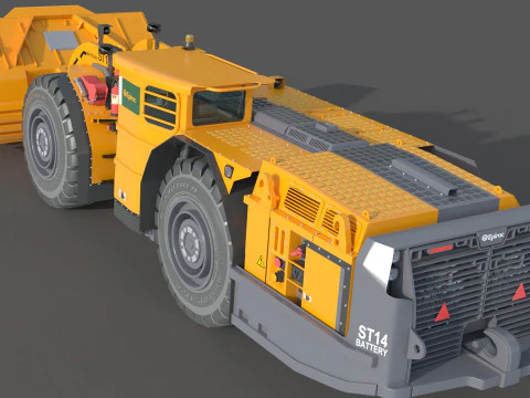 Especifica&ccedil;&atilde;o T&eacute;cnica Scooptram ST14 Modelo 3D