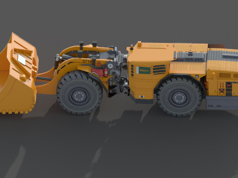 Scooptram ST14 Technical Specification 3D Model