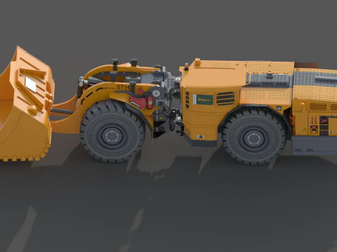 Especifica&ccedil;&atilde;o T&eacute;cnica Scooptram ST14 Modelo 3D