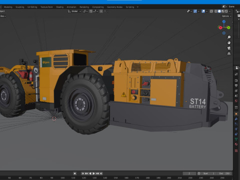 Scooptram ST14 Technical Specification 3D Model