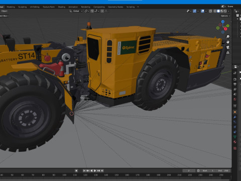 Scooptram ST14 Technical Specification 3D Model