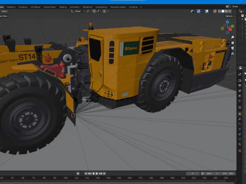 Especifica&ccedil;&atilde;o T&eacute;cnica Scooptram ST14 Modelo 3D