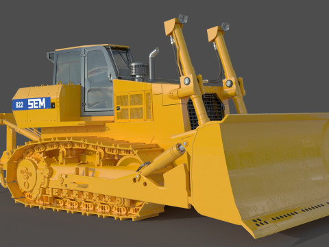 SEM 822 トラック トラクターの仕様 3Dモデル