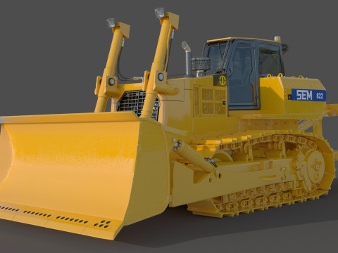 SEM 822 トラック トラクターの仕様 3Dモデル