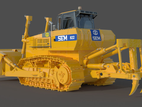 SEM 822 トラック トラクターの仕様 3Dモデル