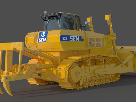 SEM 822 トラック トラクターの仕様 3Dモデル