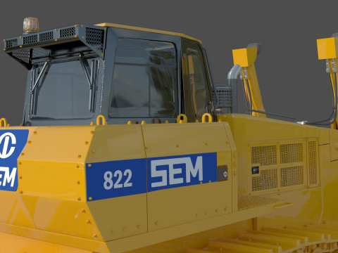 SEM 822 トラック トラクターの仕様 3Dモデル