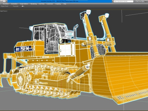 SEM 822 トラック トラクターの仕様 3Dモデル