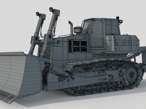 SEM 822 Track Tractor Specs 3D Model