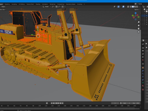 SEM 822 トラック トラクターの仕様 3Dモデル
