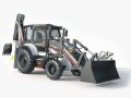 Hidromek 102B Backhoe Loader 3D Model