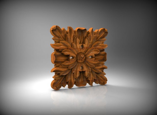 inlaid flowers Modelo 3D .c4d .max .obj .3ds .fbx .stl .blend 