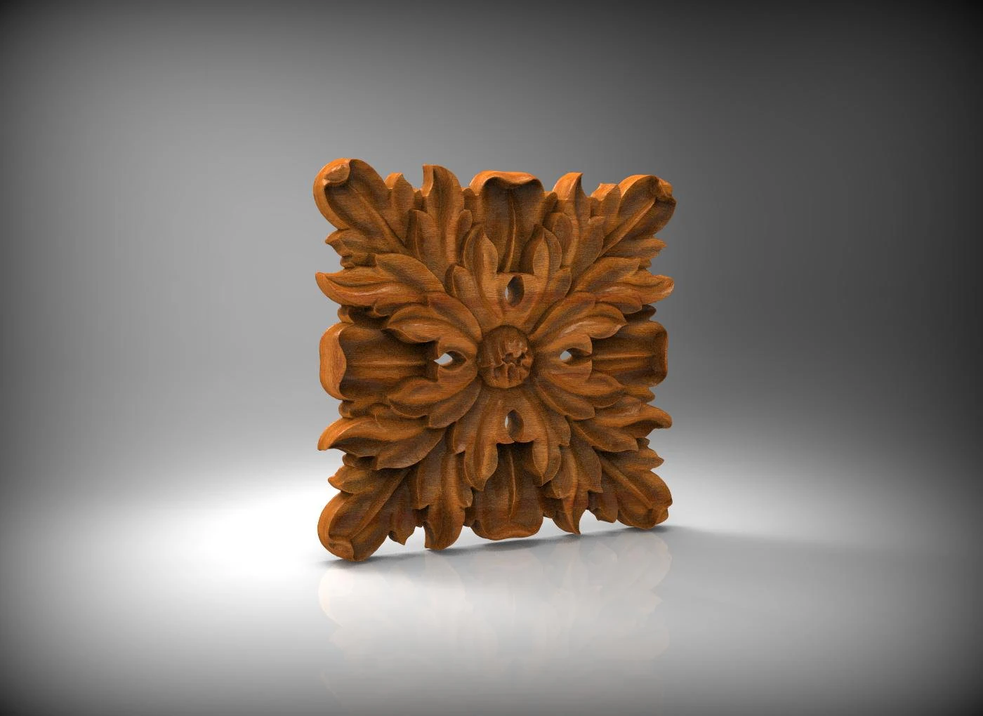 inlaid flowers 3D Model .c4d .max .obj .3ds .fbx .stl .blend 