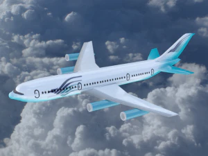 Airbus passeggeri vy-0105 Modello 3D