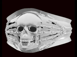 ring skull 3D Print Model