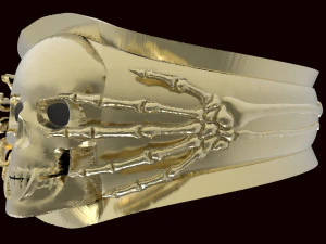 ring skull 3D Print Model
