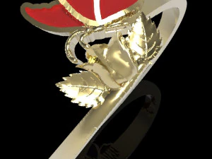 anello a farfalla Modello di stampa 3D