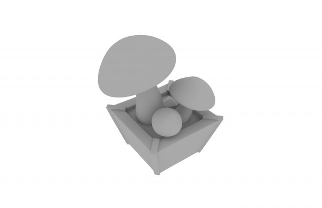 mushrooms3 Model 3D .c4d .max .obj .3ds .fbx .stl .blend 