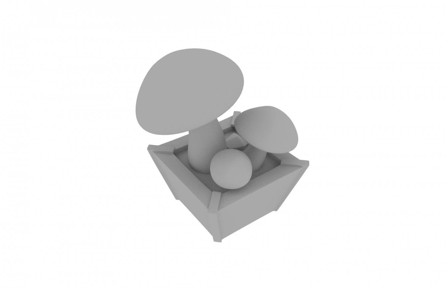 mushrooms3 3D Model .c4d .max .obj .3ds .fbx .stl .blend