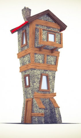 house 3D 模型 .c4d .max .obj .3ds .fbx .stl .blend 