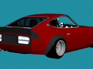 1969 nissan fairlady z 432 ps30 3D Модель