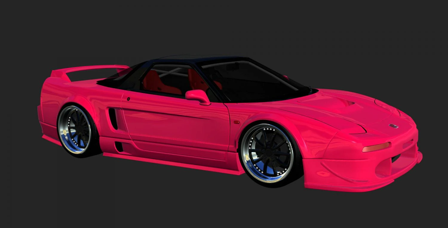 2005 honda nsx-r 3D Model .c4d .max .obj .3ds .fbx .stl .blend 
