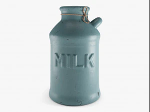 vieux pot &agrave; lait Modèle 3D