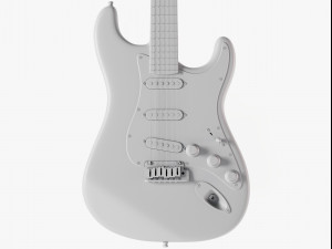stratocaster guitar 3D 모델