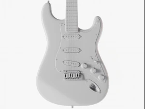 stratocaster gitar 3D Model
