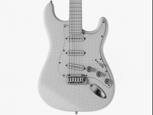 stratocaster guitar 3D 모델