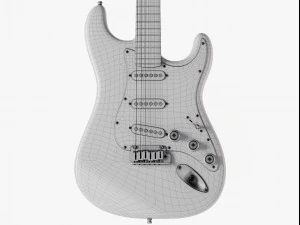stratocaster gitar 3D Model