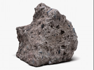 concrete chunk 01 - 16k scan 3D Model