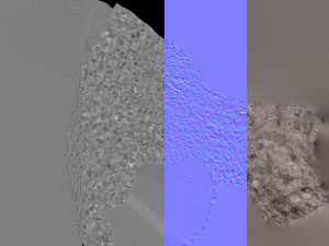 concrete chunk 01 - 16k scan 3D Model