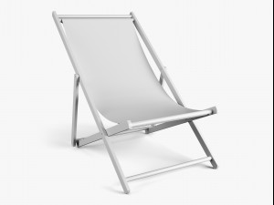 wood beach chair Model 3D