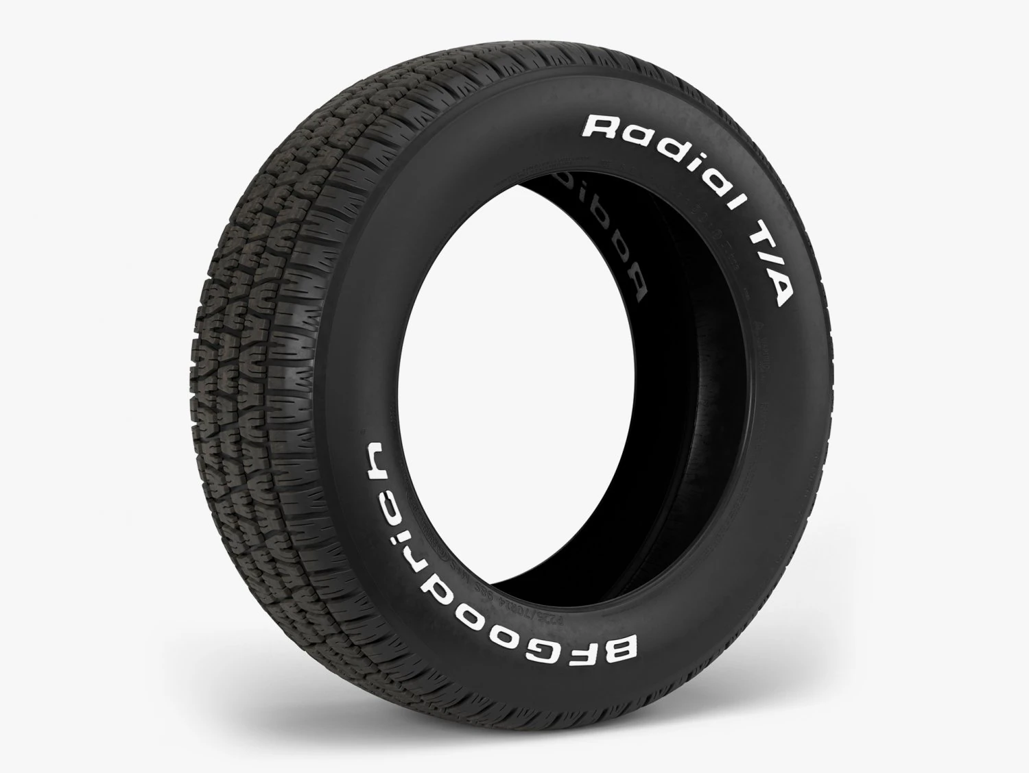 bfgoodrich radial t-a tire 3D Model .c4d .max .obj .3ds .fbx .stl .blend 