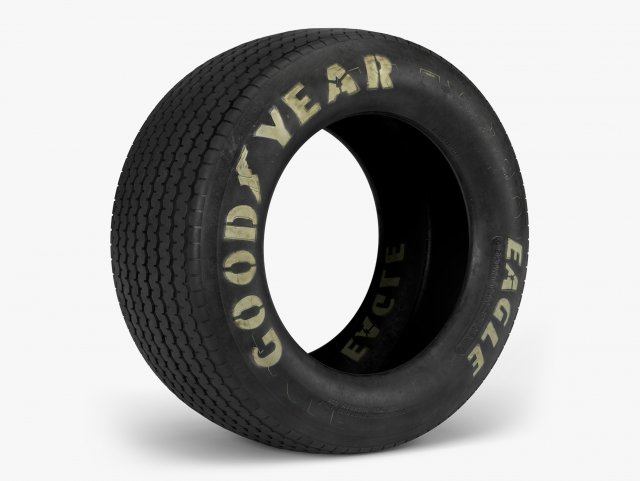 goodyear billboard tire 3D Model .c4d .max .obj .3ds .fbx .stl .blend 