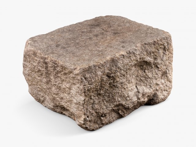 granite block rock - 8k scan Modello 3D .c4d .max .obj .3ds .fbx .stl .blend 