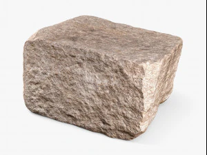 granite block rock - 8k scan 3D Model