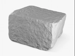 granite block rock - 8k scan 3D Model