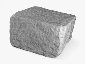 granite block rock - 8k scan 3D Model